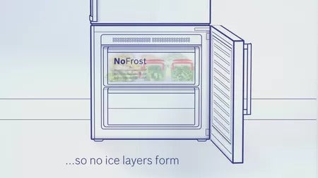 Bosch KGN27NBEAG 50/50 Freestanding Frost Free  Fridge Freezer