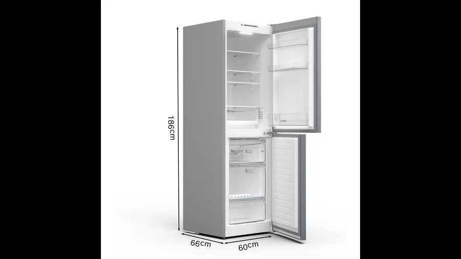 Bosch KGN34NLEAG 50/50 Freestanding Frost Free  Fridge Freezer