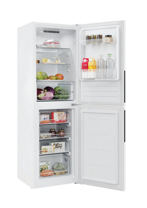 Hoover HVT3CLFCKIHW Freestanding Low Frost Fridge Freezer