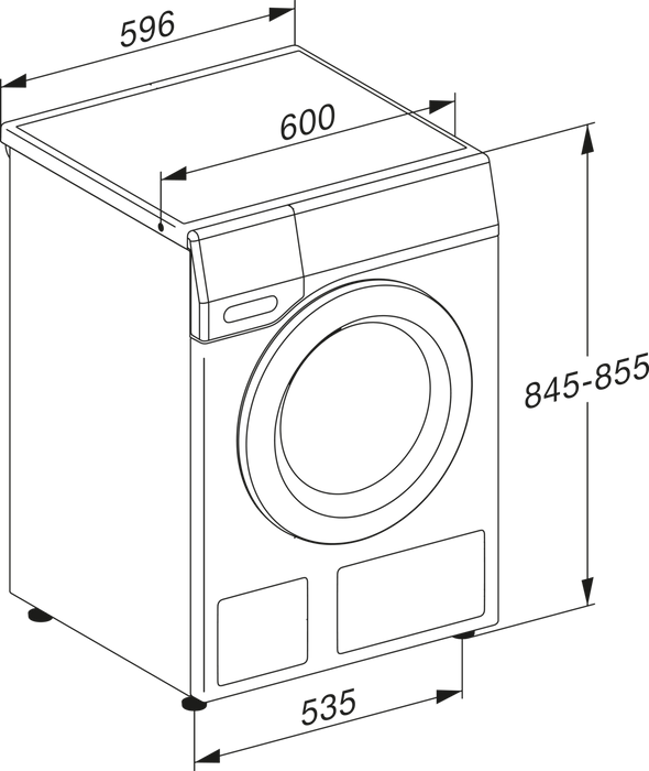 Miele WTD165 WPM 8/5kg Freestanding Washer Dryer