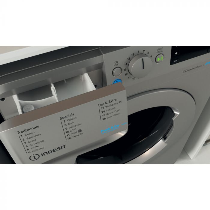 Indesit BDE86436XSUKN 8/6kg Freestanding Washer Dryer